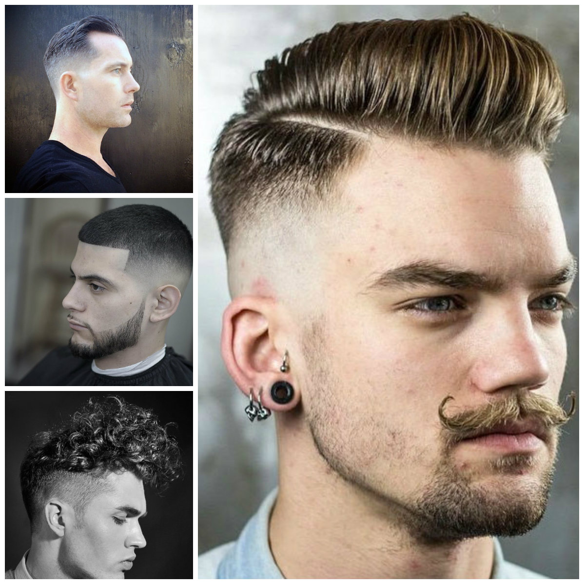 Cônicos desvanece-se cortes de cabelo 2016 masculinas