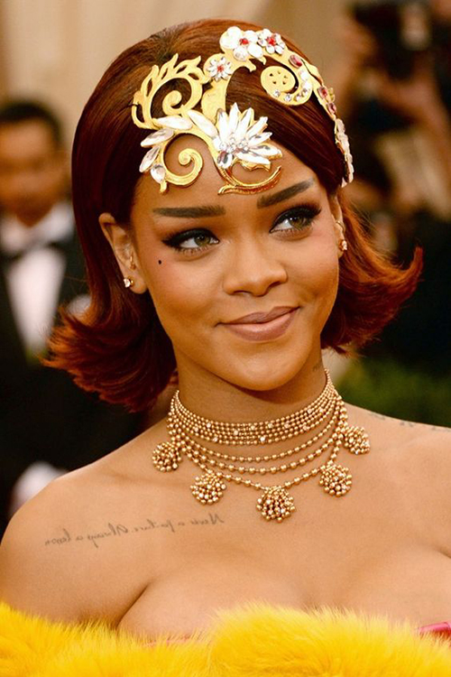 20 Moda Rihanna Bob cortes de cabelo