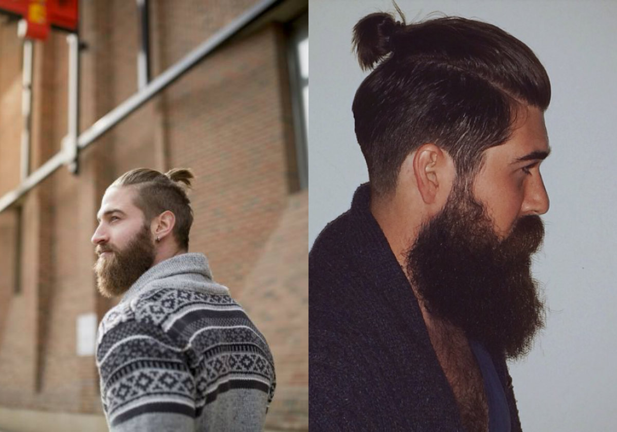 Melhores idéias de estilo de pônei para homens de cabelos longos