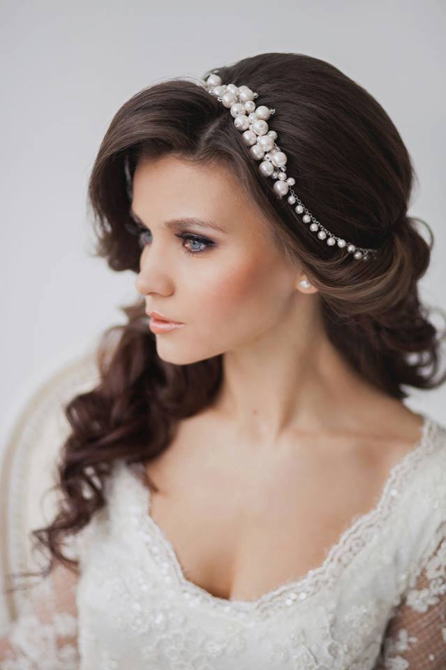 Penteados de casamento mais inspirador e fácil com encantadores headpieces