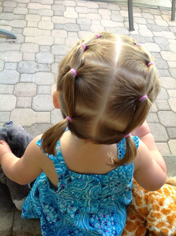 Estilos de cabelo fáceis e rápidos para as crianças