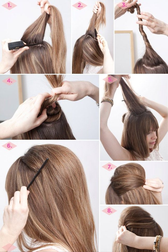 Cada função surpreendentes penteados com etapas para meninas