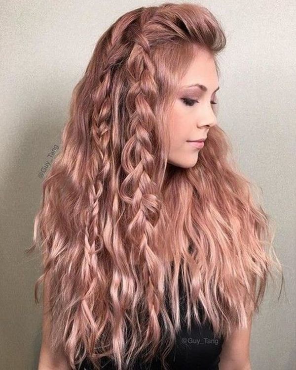 45 lindas idéias de penteado de ouro rosa que vão mudar o seu mundo