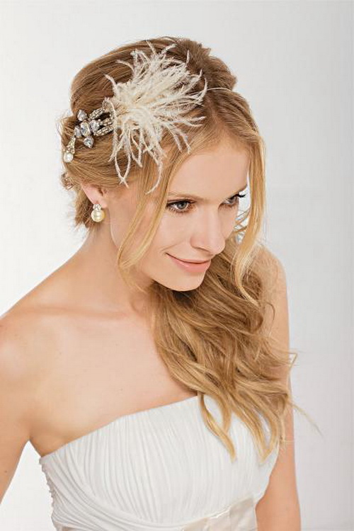 Penteados de casamento mais inspirador e fácil com encantadores headpieces