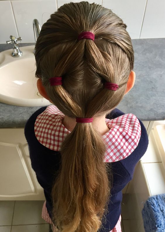 Idéia de penteado criativo para crianças