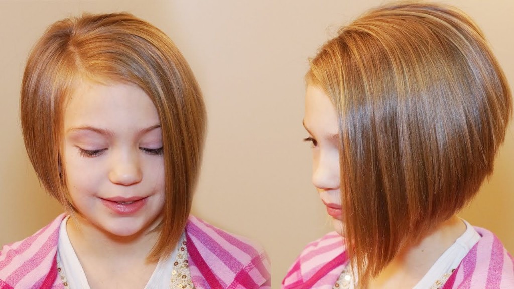 Idéias de penteado curto bonito para crianças