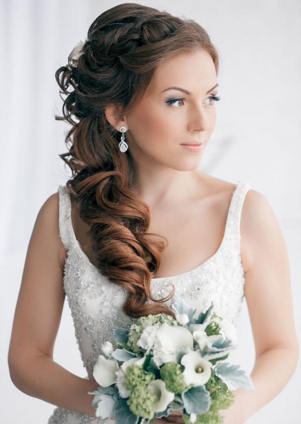 Idéias elegantes para penteado de noiva