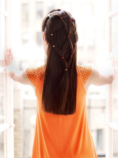 10 penteados da moda e fácil para as meninas