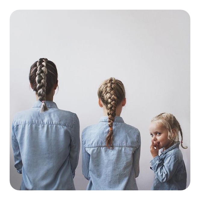 41 divertidos penteados mãe filha para tentar juntos