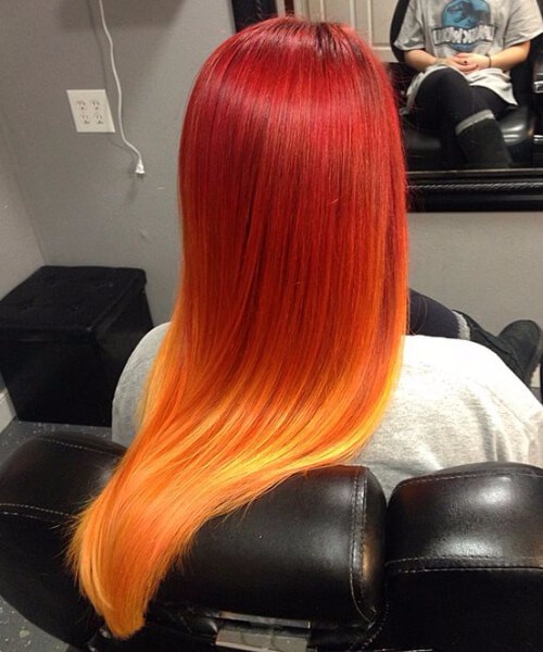 40 idéias mais quentes para cabelos vermelhos Ombre