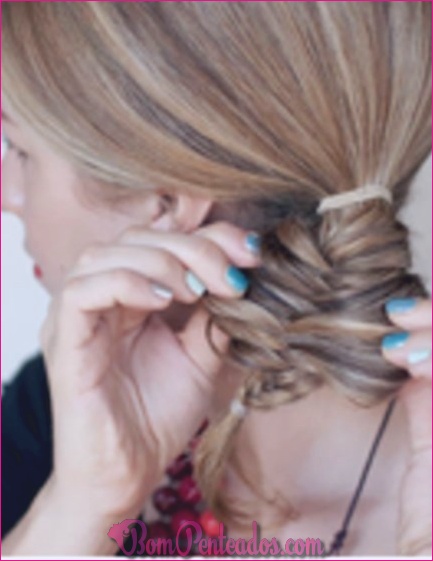 Como fazer penteado trança Fishtail?