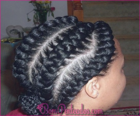 15 penteados de trança francesa para mulheres de cabelo preto
