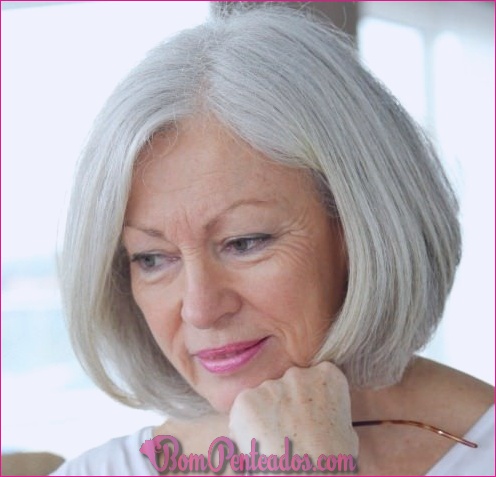 Penteados diferentes para mulheres mais velhas
