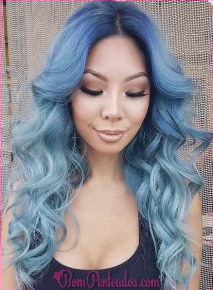 15 penteados azuis Ombre para mulheres