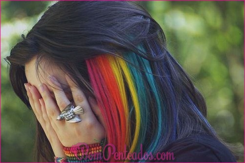 20 penteados lindo arco-íris