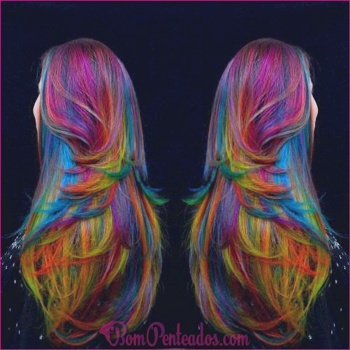 20 penteados lindo arco-íris