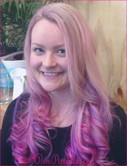 15 penteados cor-de-rosa de Ombre