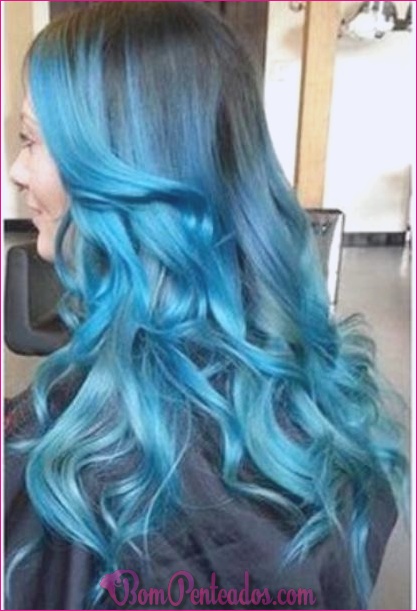 15 penteados azuis Ombre para mulheres