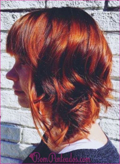 15 hipnotizante curto penteados vermelhos