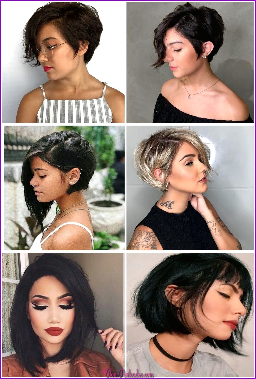 5 penteados femininos populares para cabelos curtos femininos em 2022