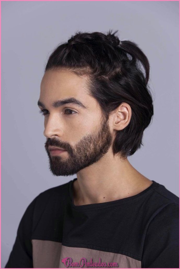 Penteados fáceis dos homens para cabelos médios