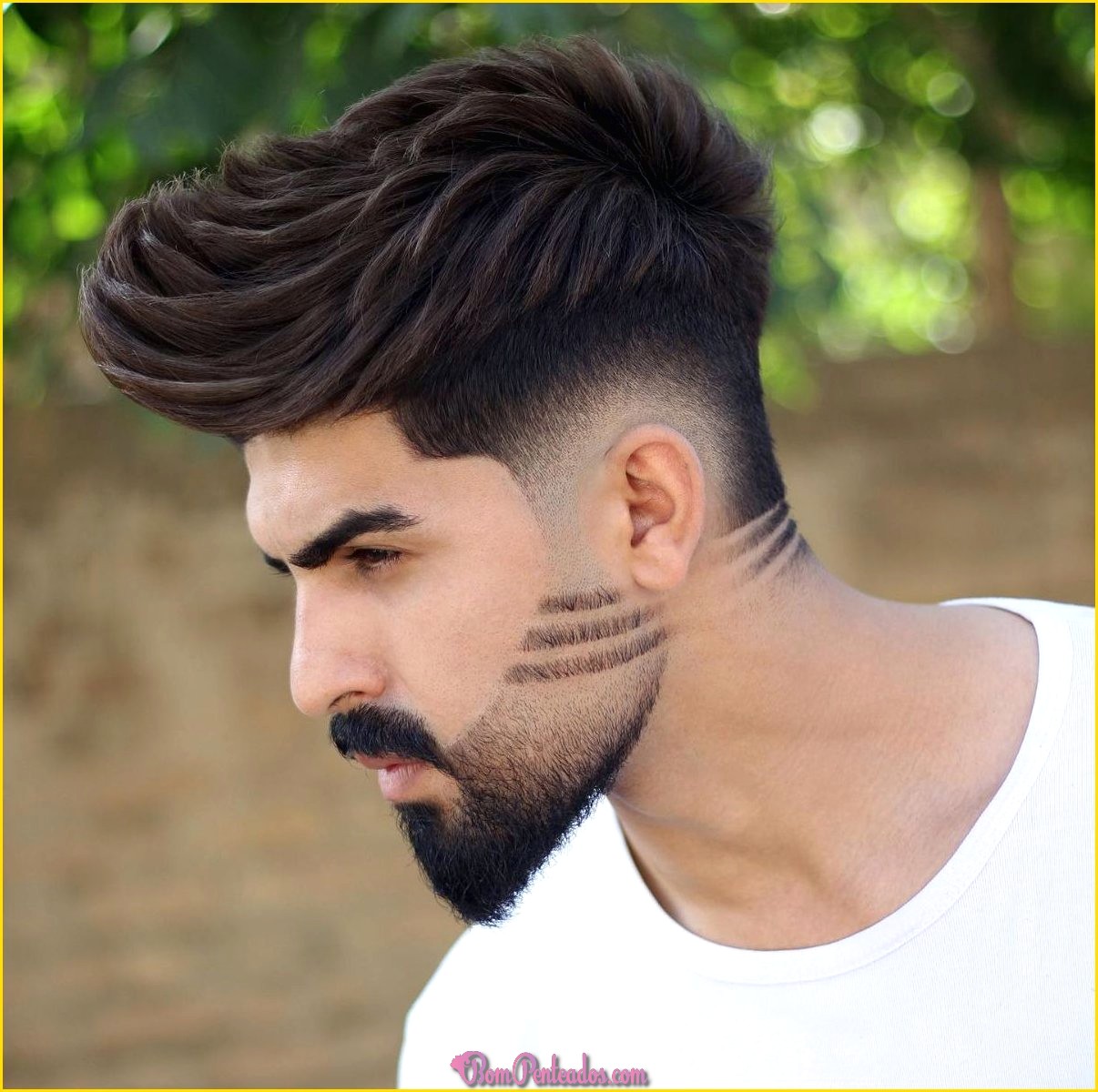 Penteados para homens jovens sem barba