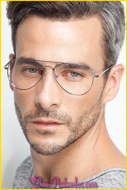 Penteados para homens usando óculos