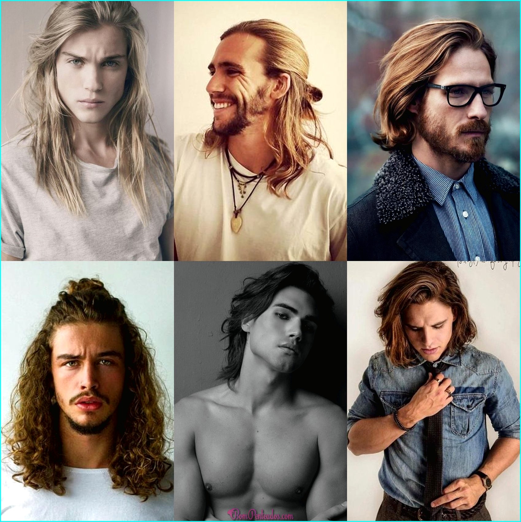Penteados para homens com cabelos longos