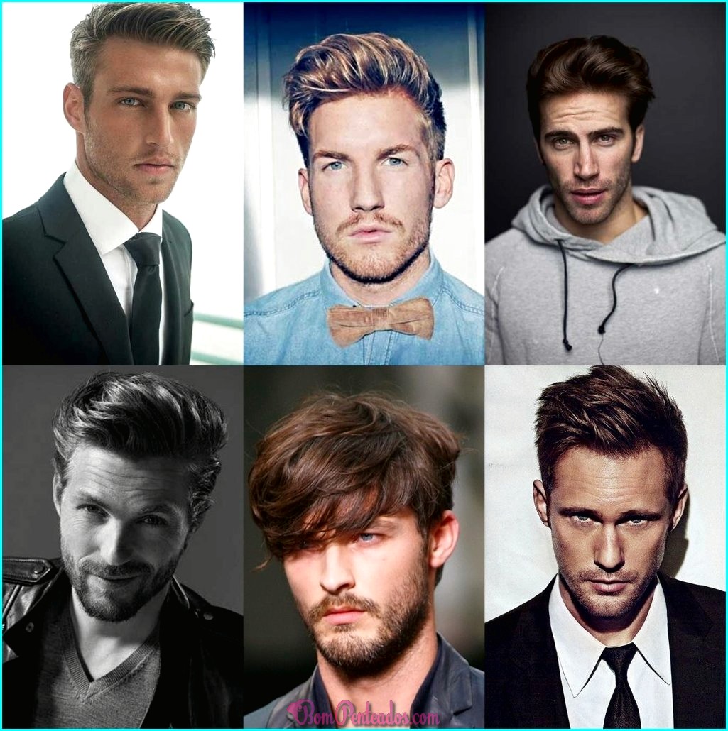 Penteados para homens retangulares