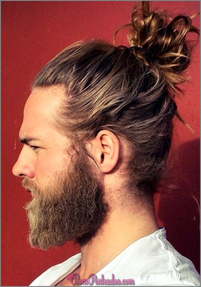 Penteados para homens longos cabelos