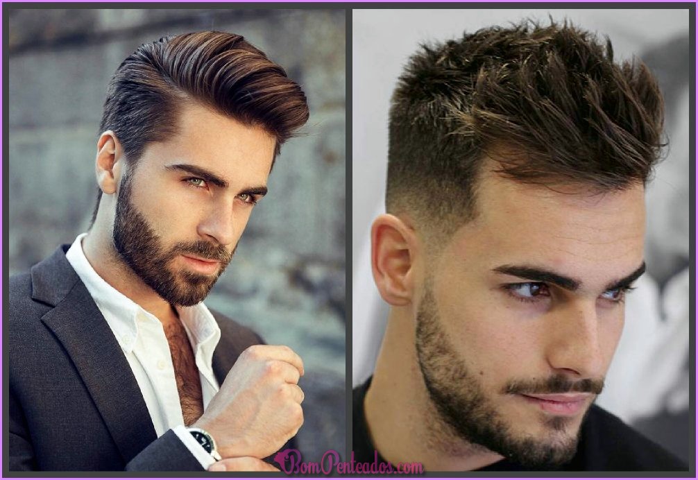 Hairstyles de foto dos homens.
