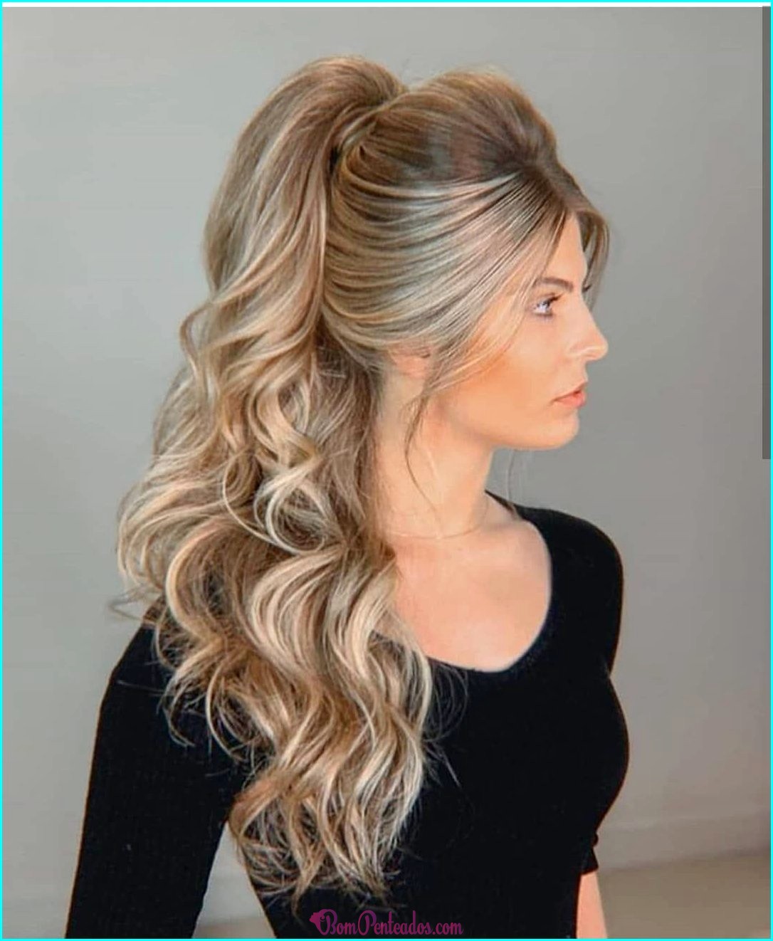 Penteado fácil longo cabelo solto