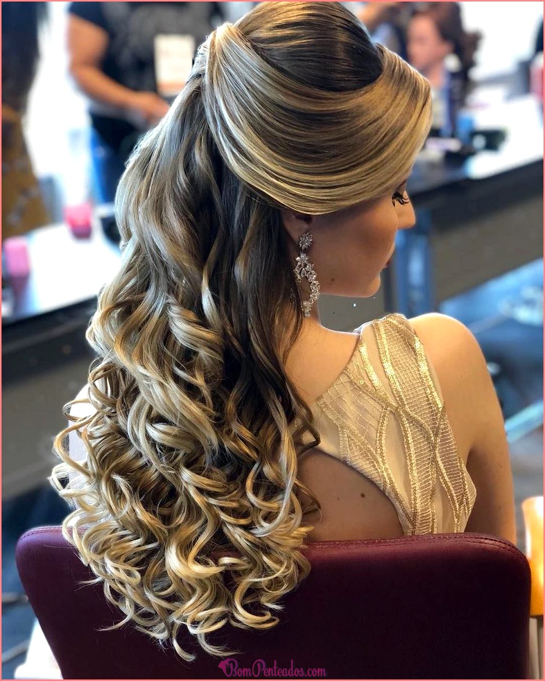 Penteado fácil longo cabelo solto