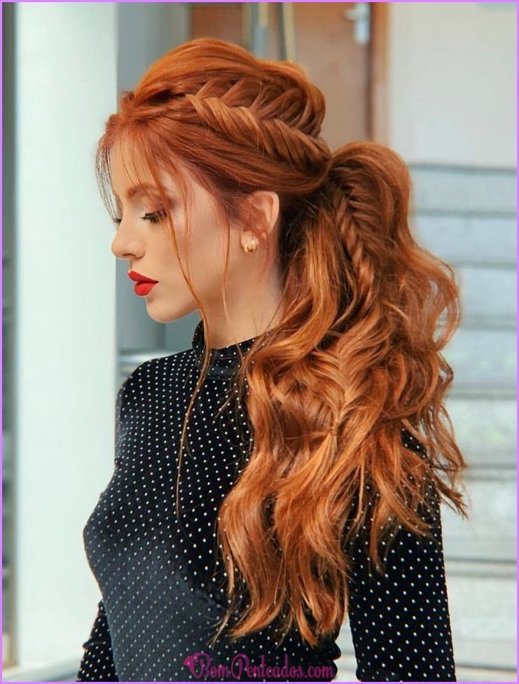 Penteado fácil longo cabelo solto