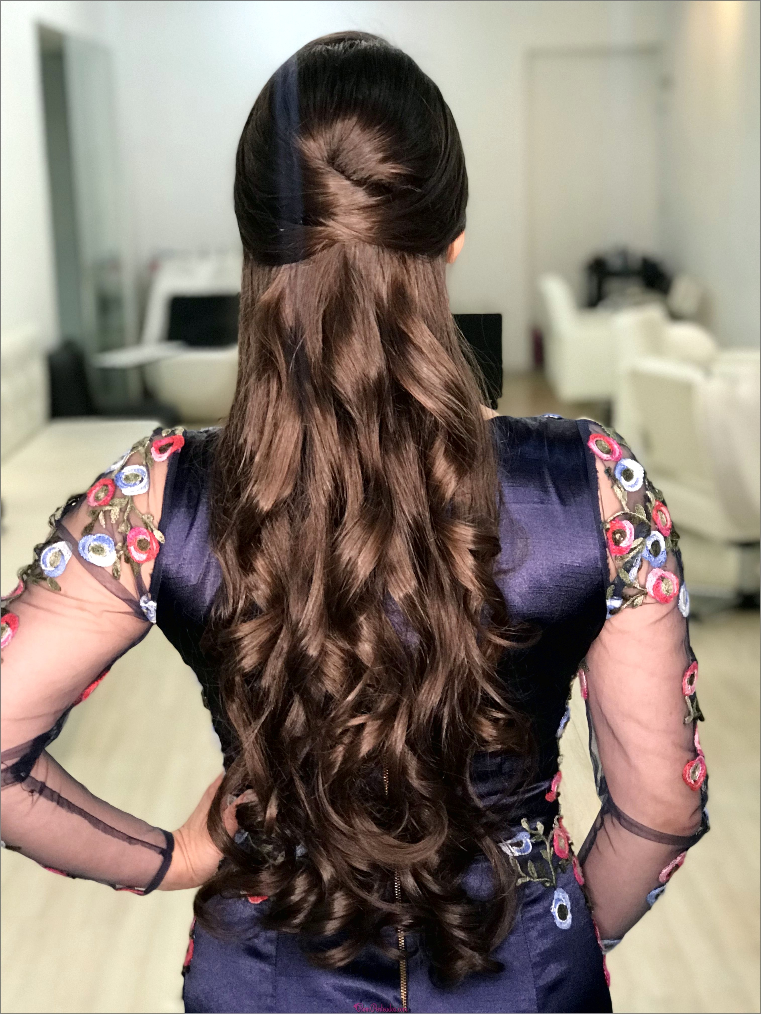 Penteado fácil longo cabelo solto