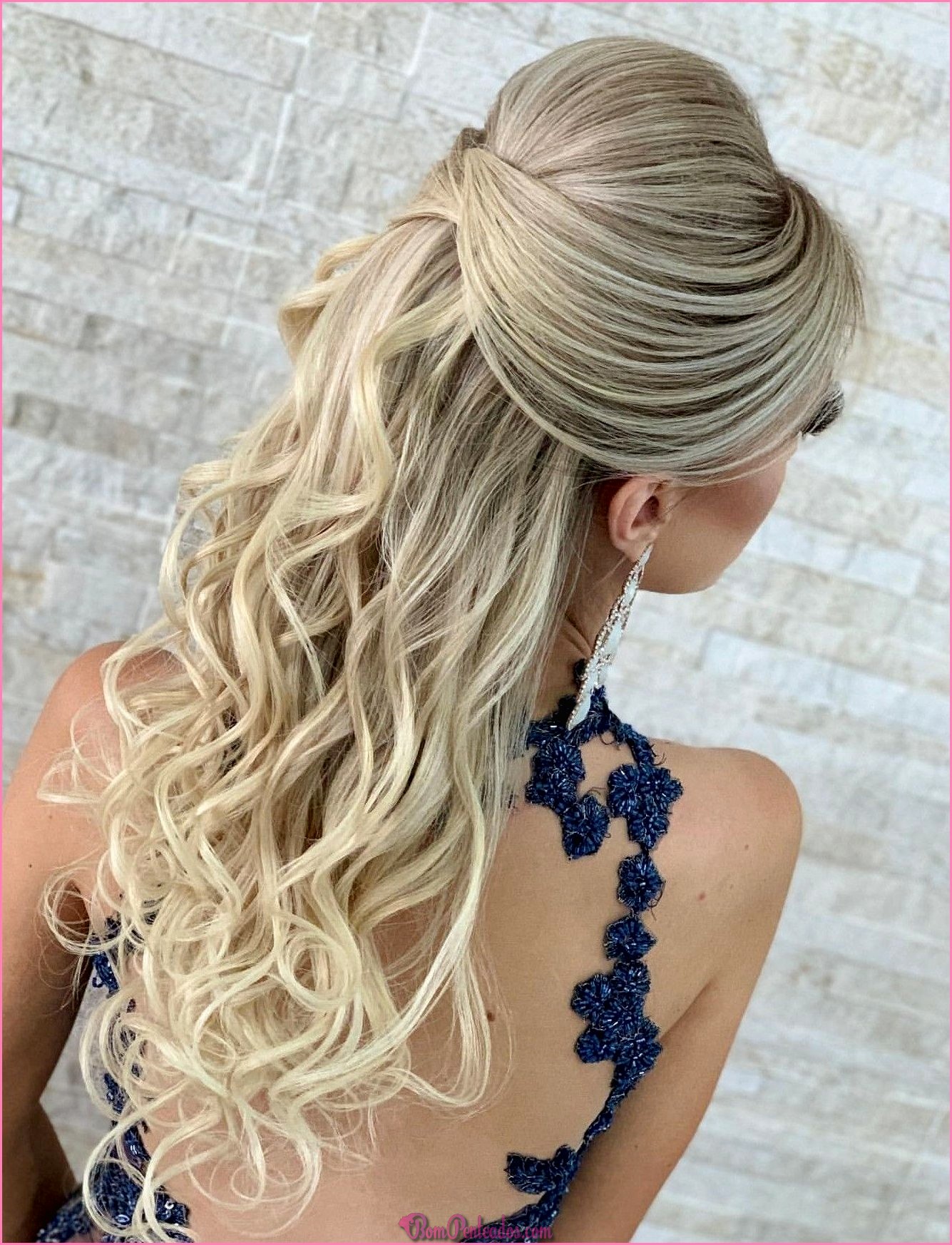 Penteado fácil longo cabelo solto