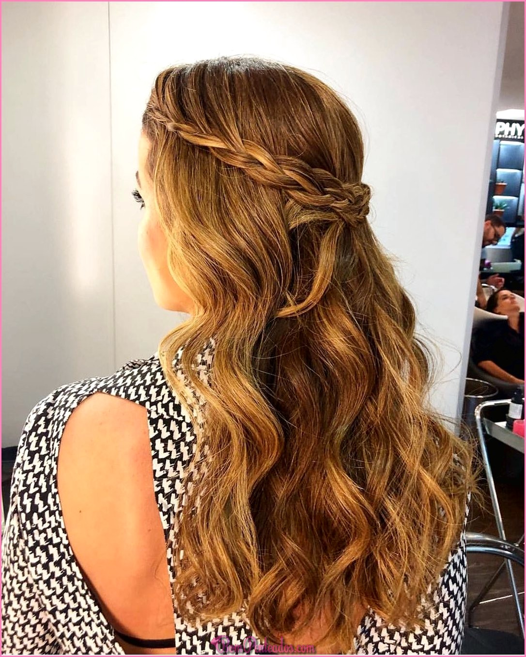 Penteado fácil longo cabelo solto