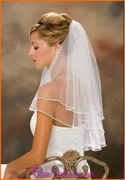 Penteados com véu para a noiva