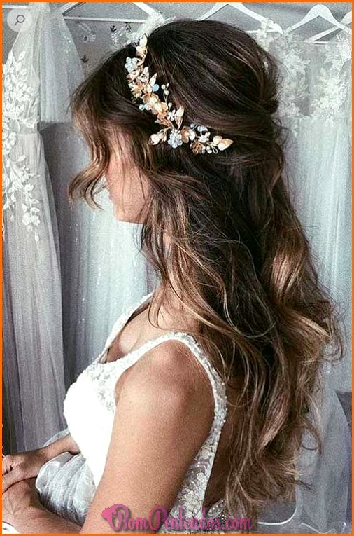 Penteado cabelo lojo para noiva