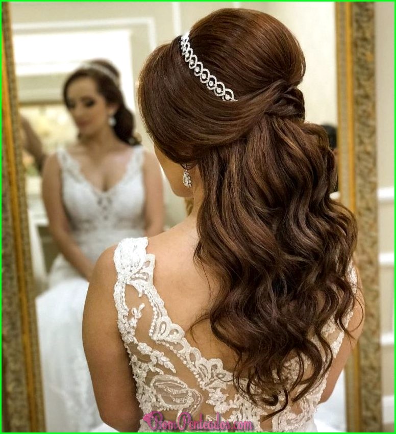 Penteados para noivas - elegante, mas não formal