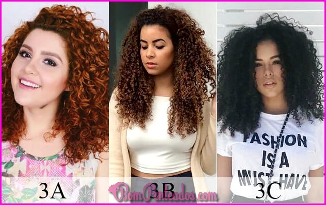 Tipos de cabelo encaracolado - tabela de tipos de cabelo encaracolado feminino