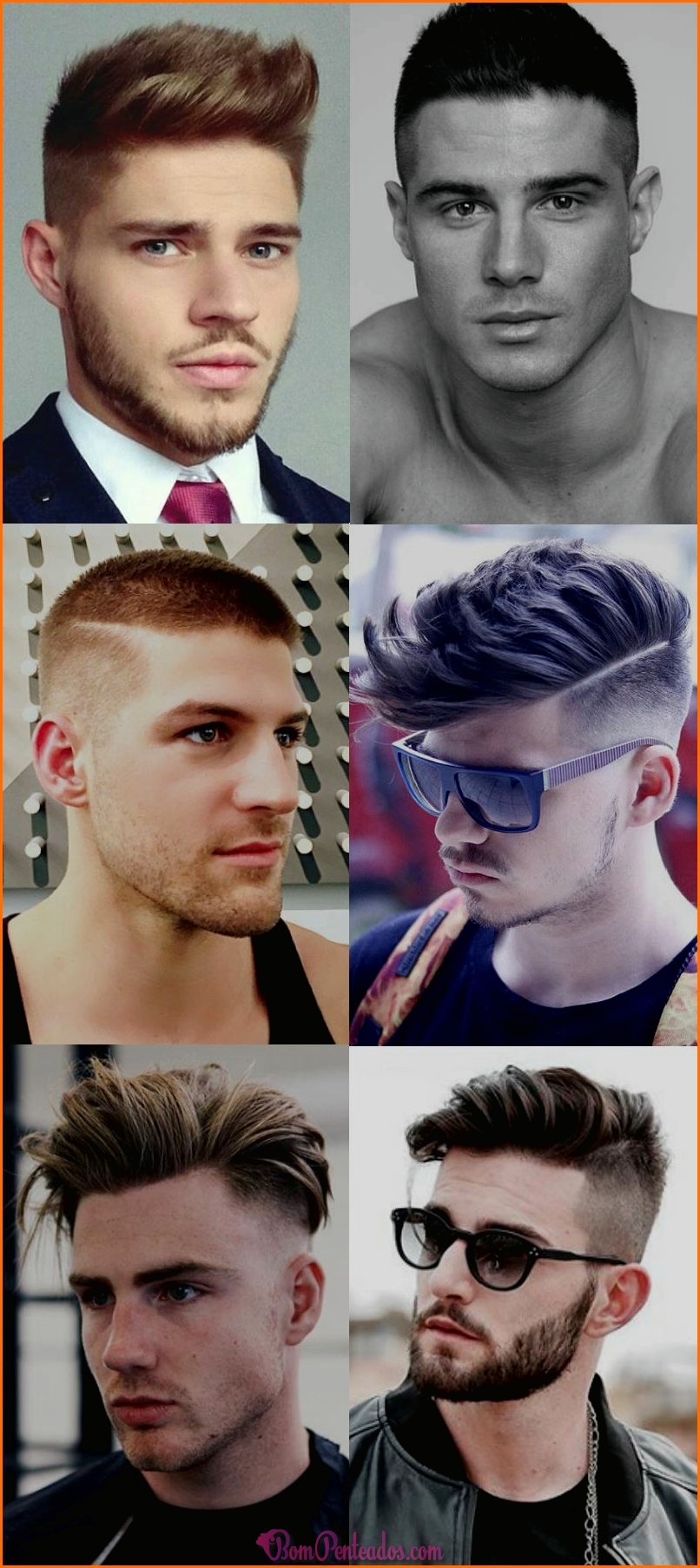 Tipos de cabelo de homem e tipos de cabelo para homem