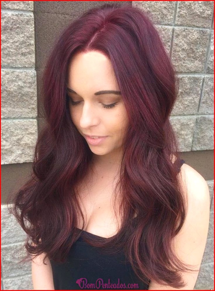 Tipos de cabelo vermelho e tons de cabelo vermelho escuro para cabelo