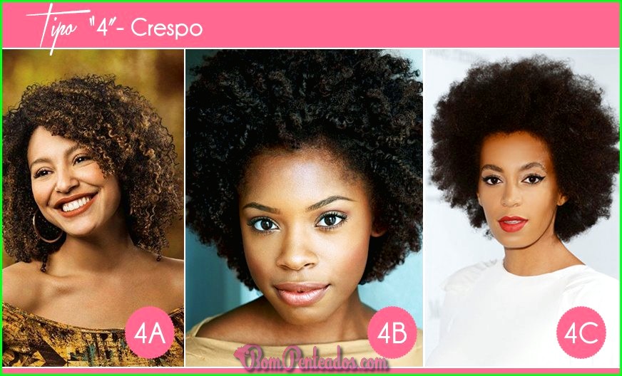 Tipos de cabelo CRESPO 4C
