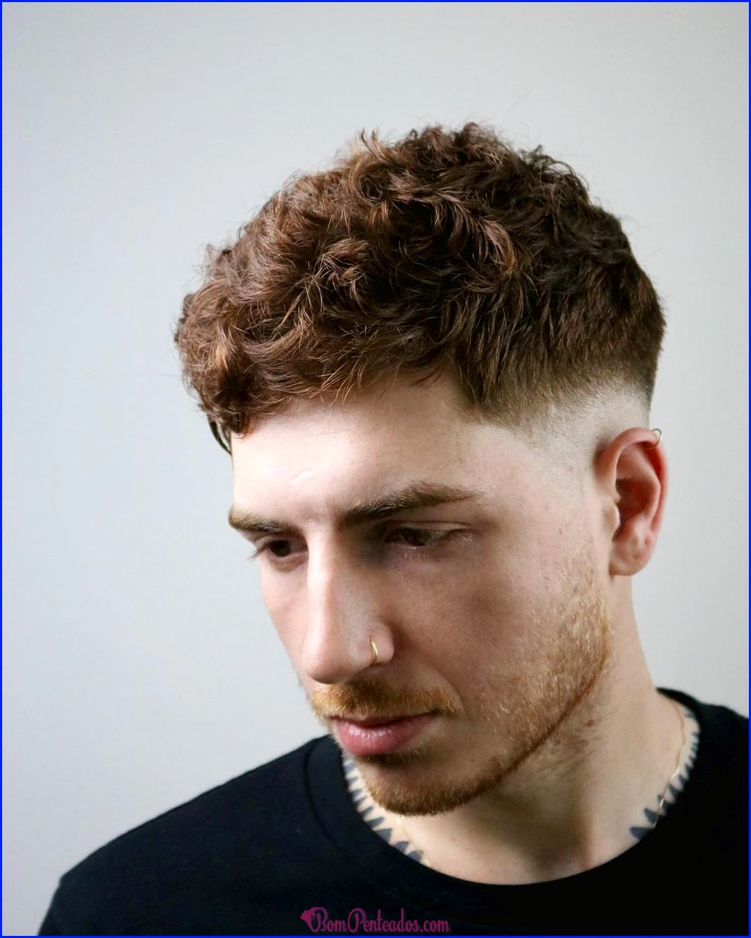 Tipos de cabelo corrugado masculino