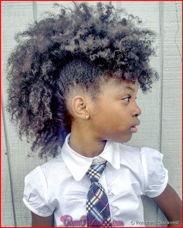 Tipos de cabelo encaracolados para crianças