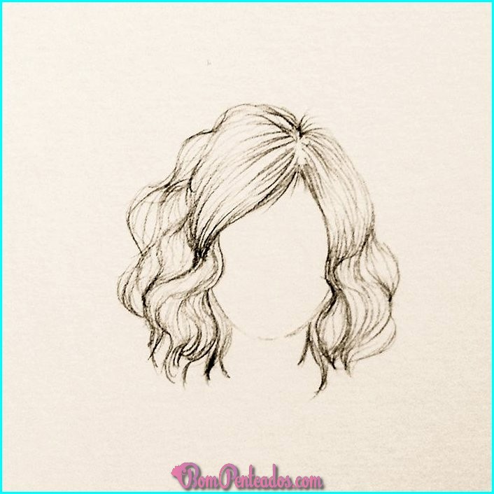 Como desenhar cabelo feminino🤍✨ #cabelocurto #comodesenhar