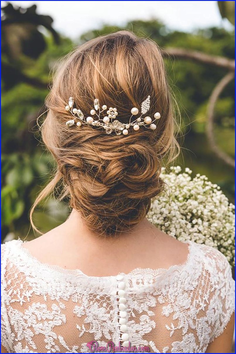 Penteados de casamento para cabelo encaracolado