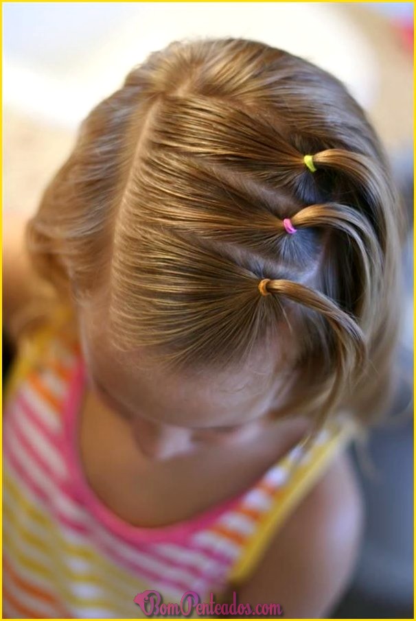 Fotos de penteados populares para crianças