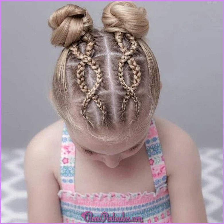 100 idéias de penteados para crianças para meninas